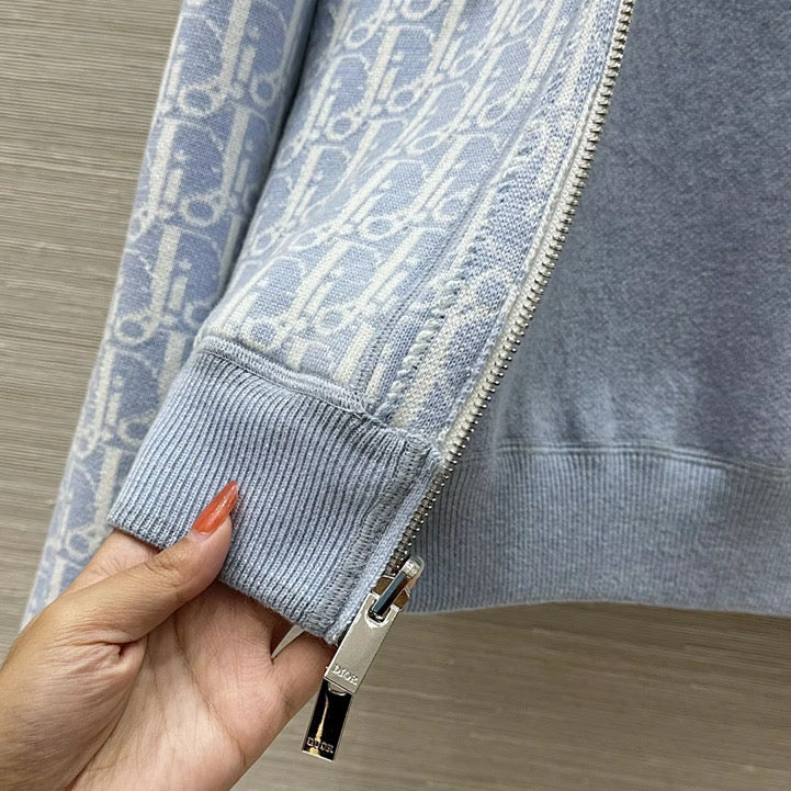 Baby Blue & White Zip Up (CART DISCOUNT)