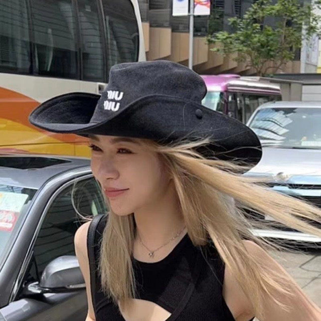 Black or Blue Cowboy Hat