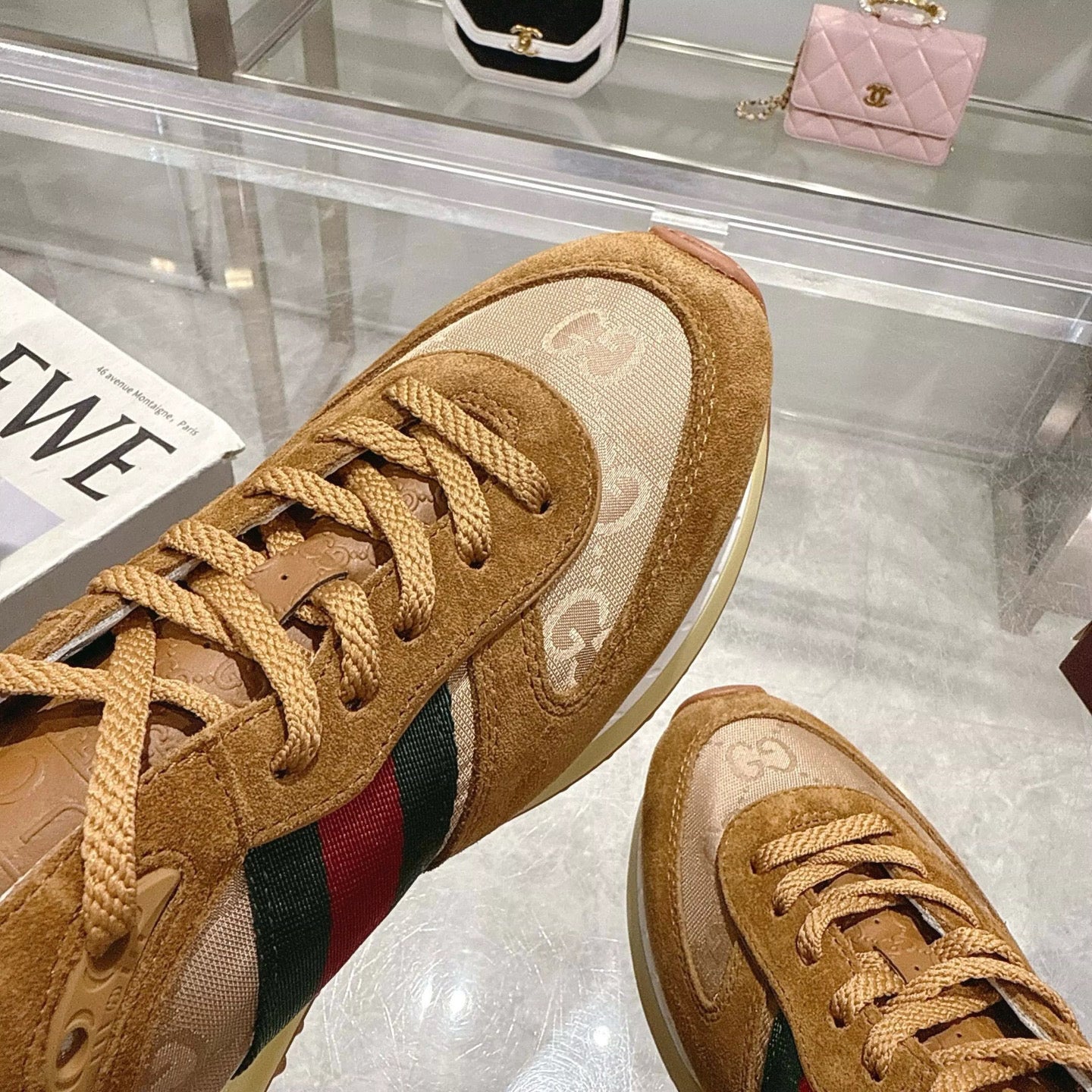 Medium Brown Tennis Shoes