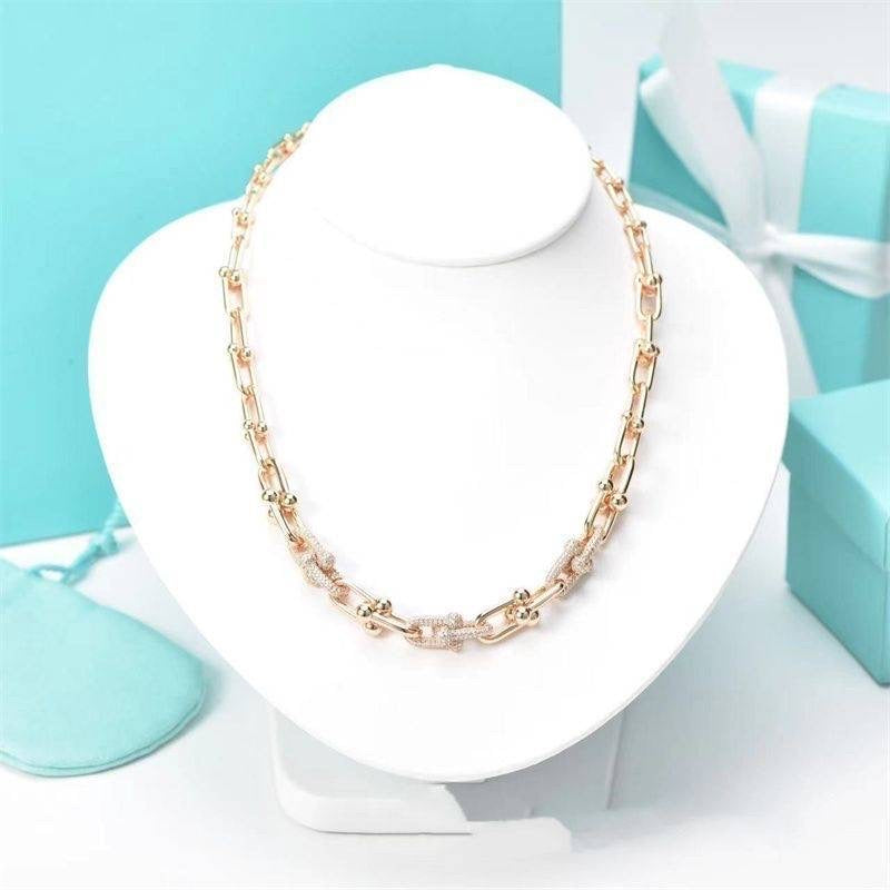 Bedazzled chain necklace