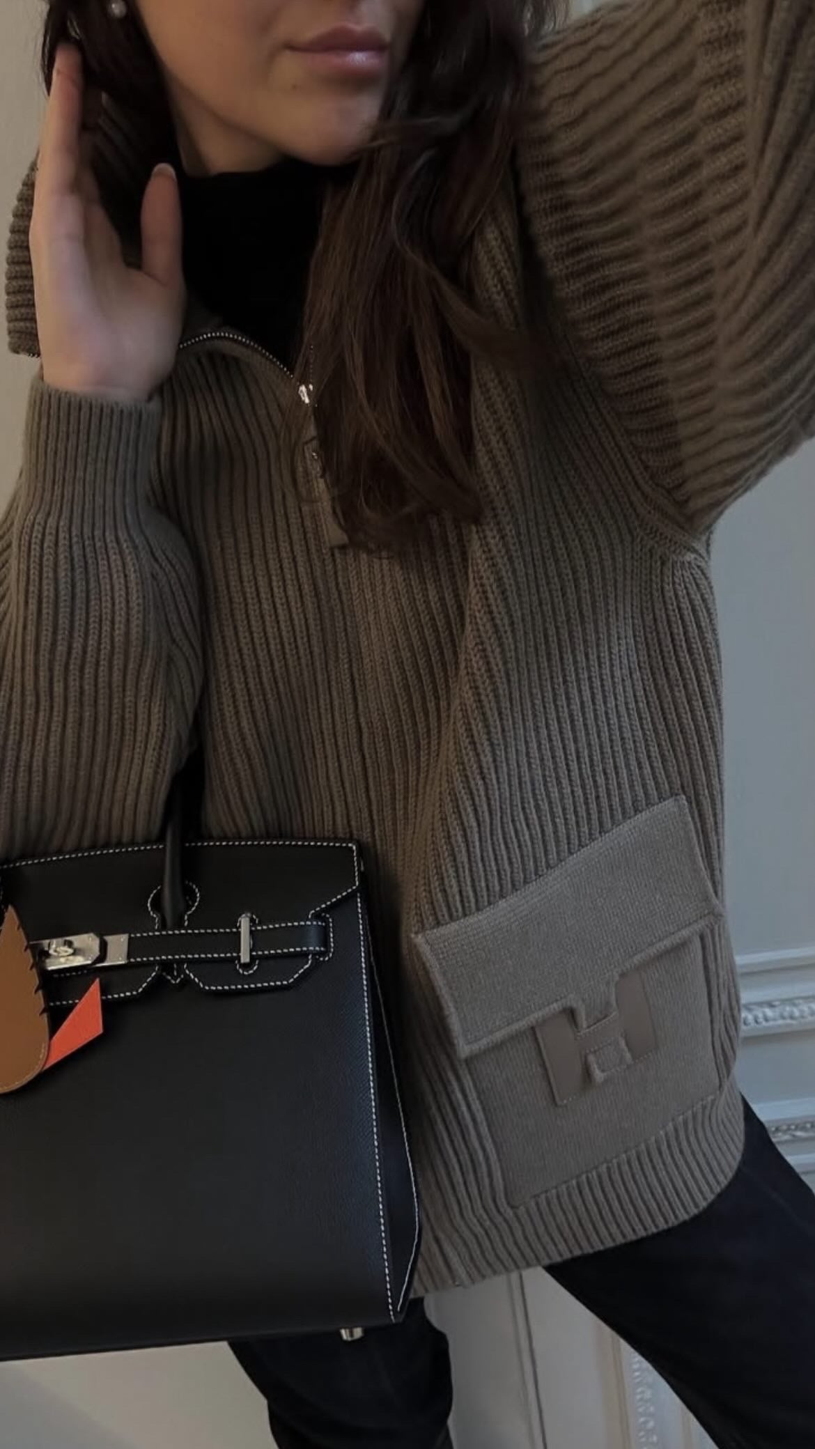 Dark Gray or Red Long Sweater