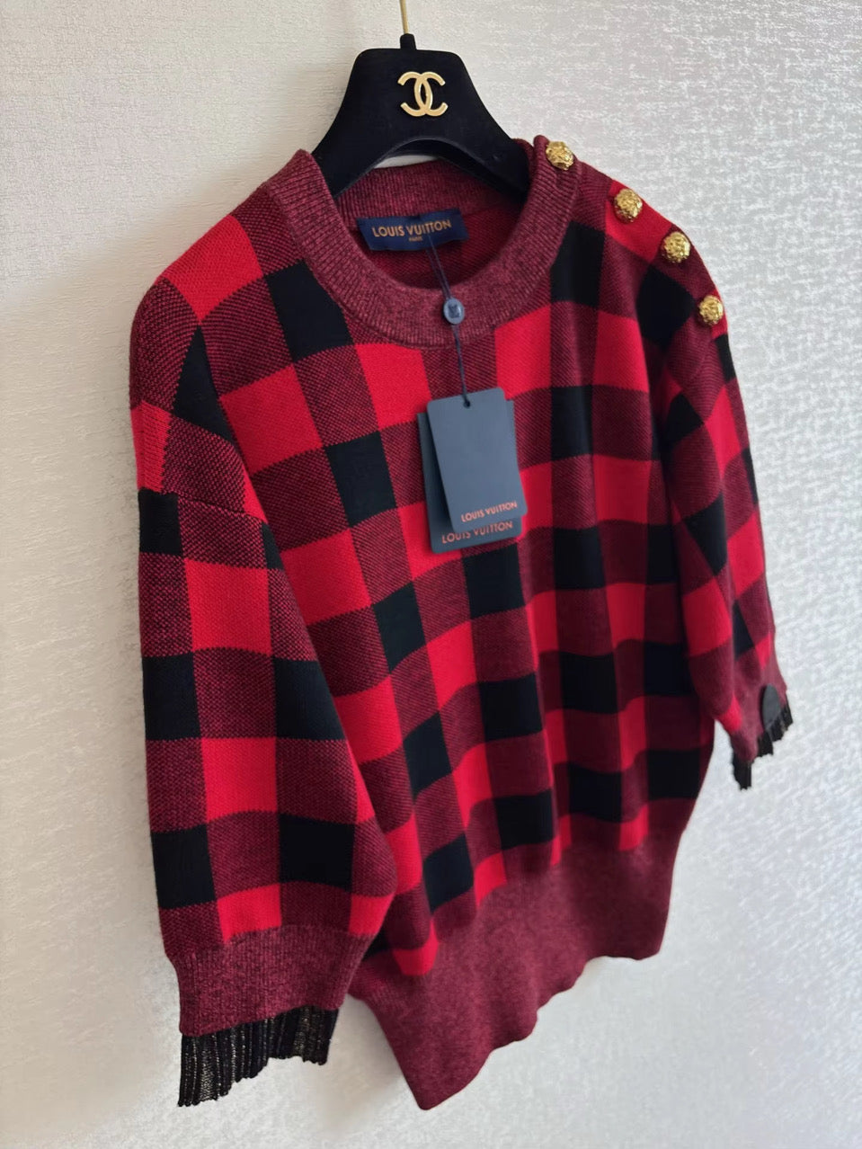 Red & Black knit