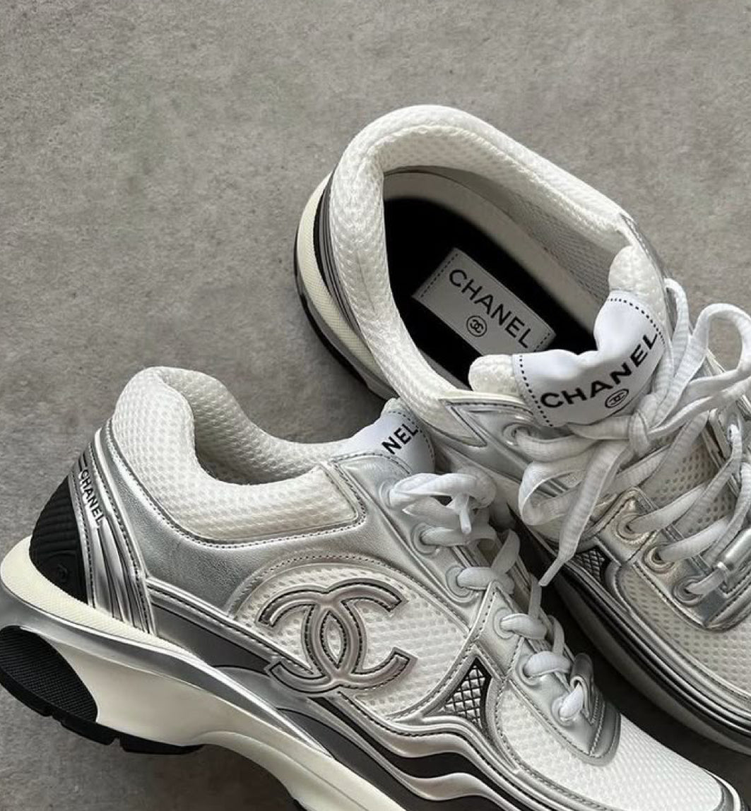 Silver or Gold Tennis shoe style