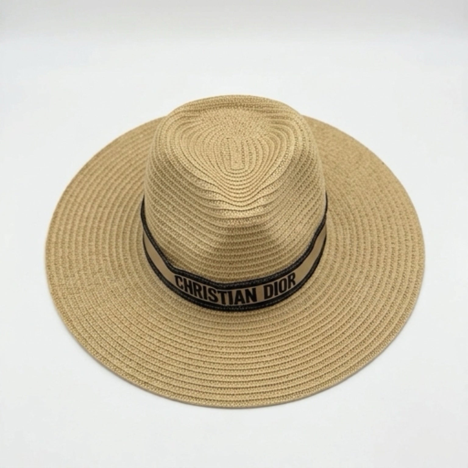 Oversized Rattan hat