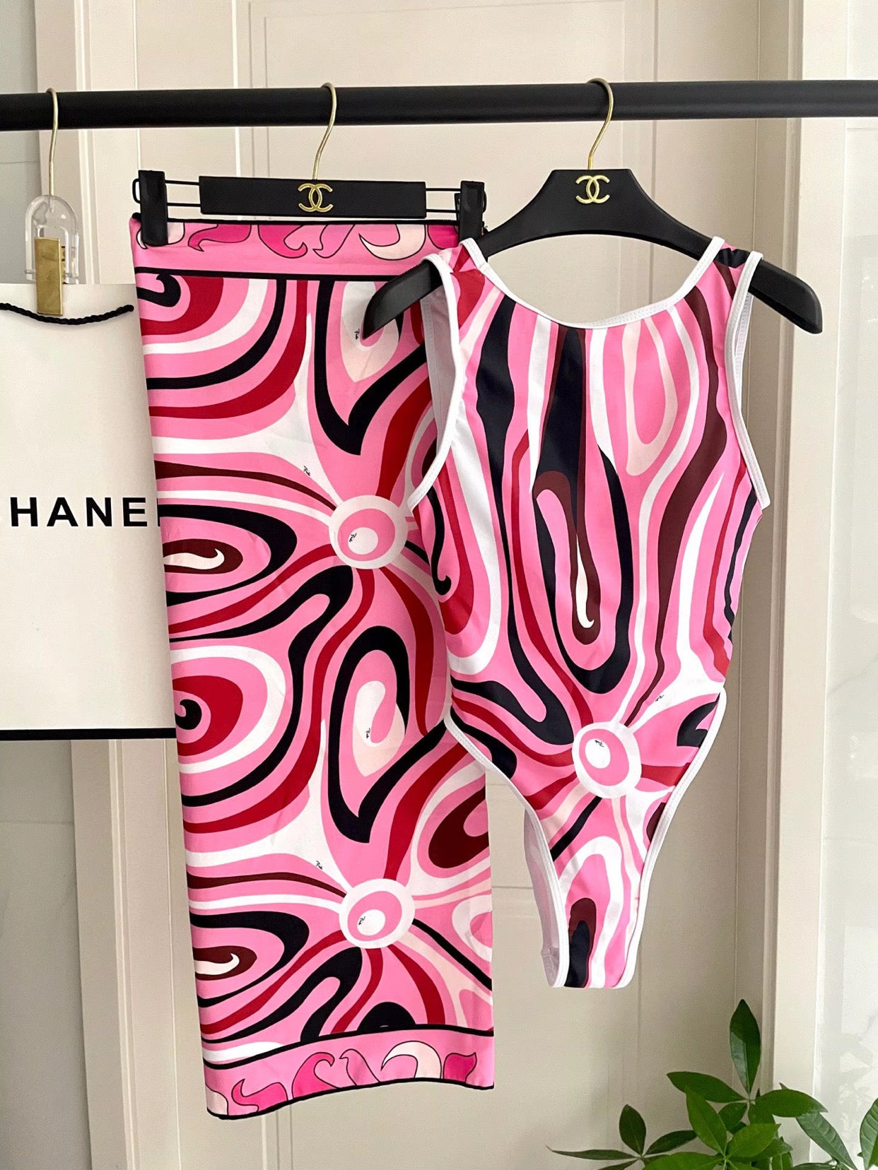 Multi Color Swim with long cover