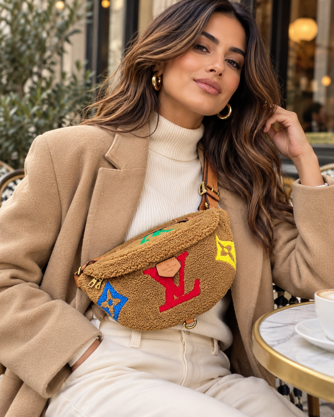 Fuzzy waist bag in multiple colors