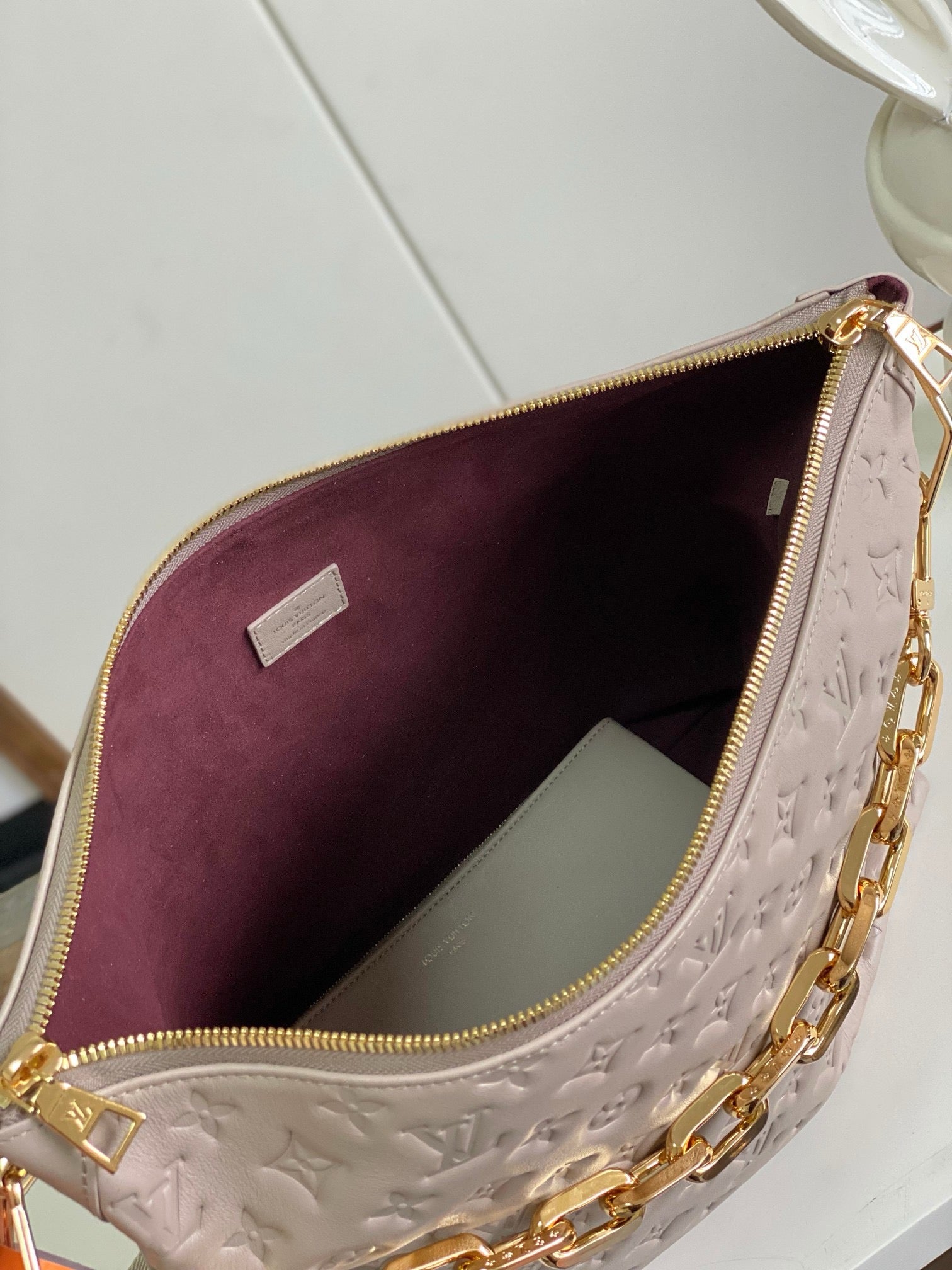Tall oversized purse