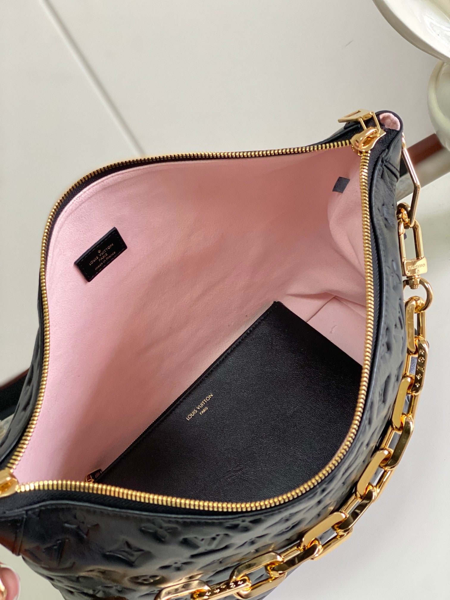 Tall oversized purse