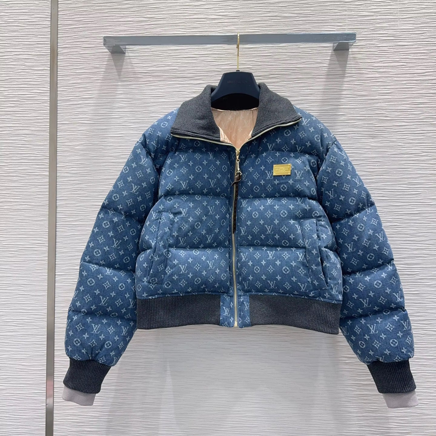 Oversized Denim puffer Coat