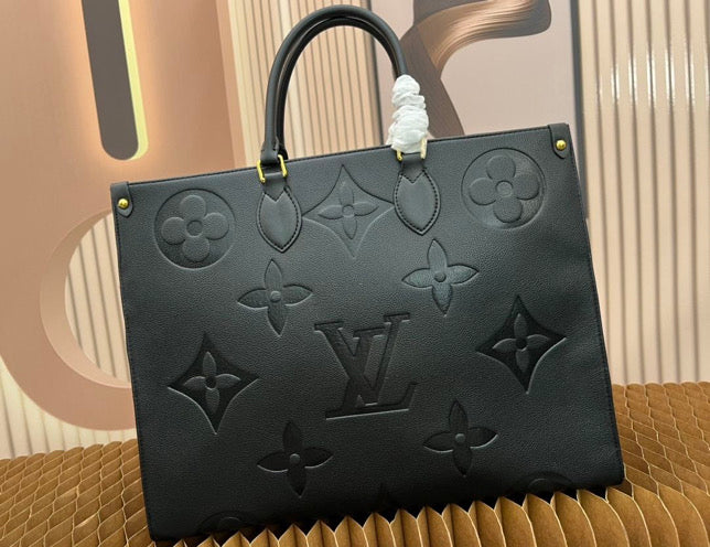 Tall black tote