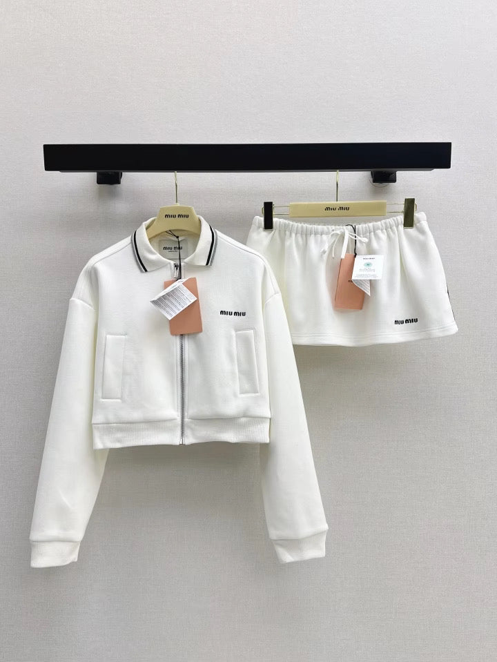 White Varsity & Skirt