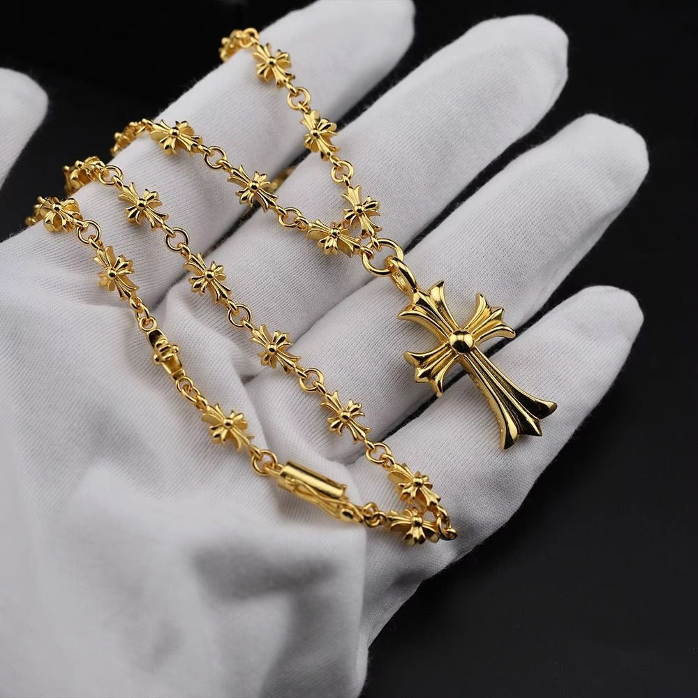 Long Gold plated Necklace
