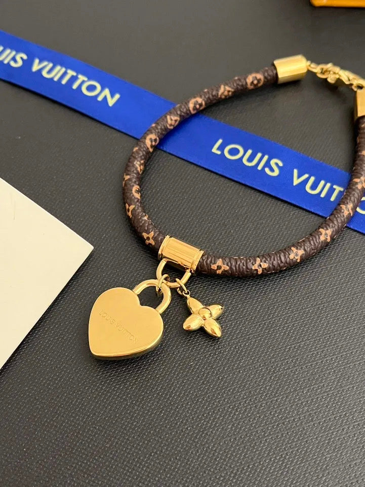 Brown charm bracelet