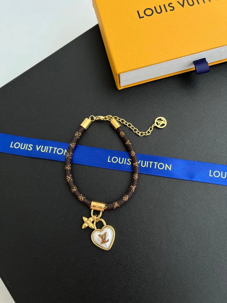 Brown charm bracelet