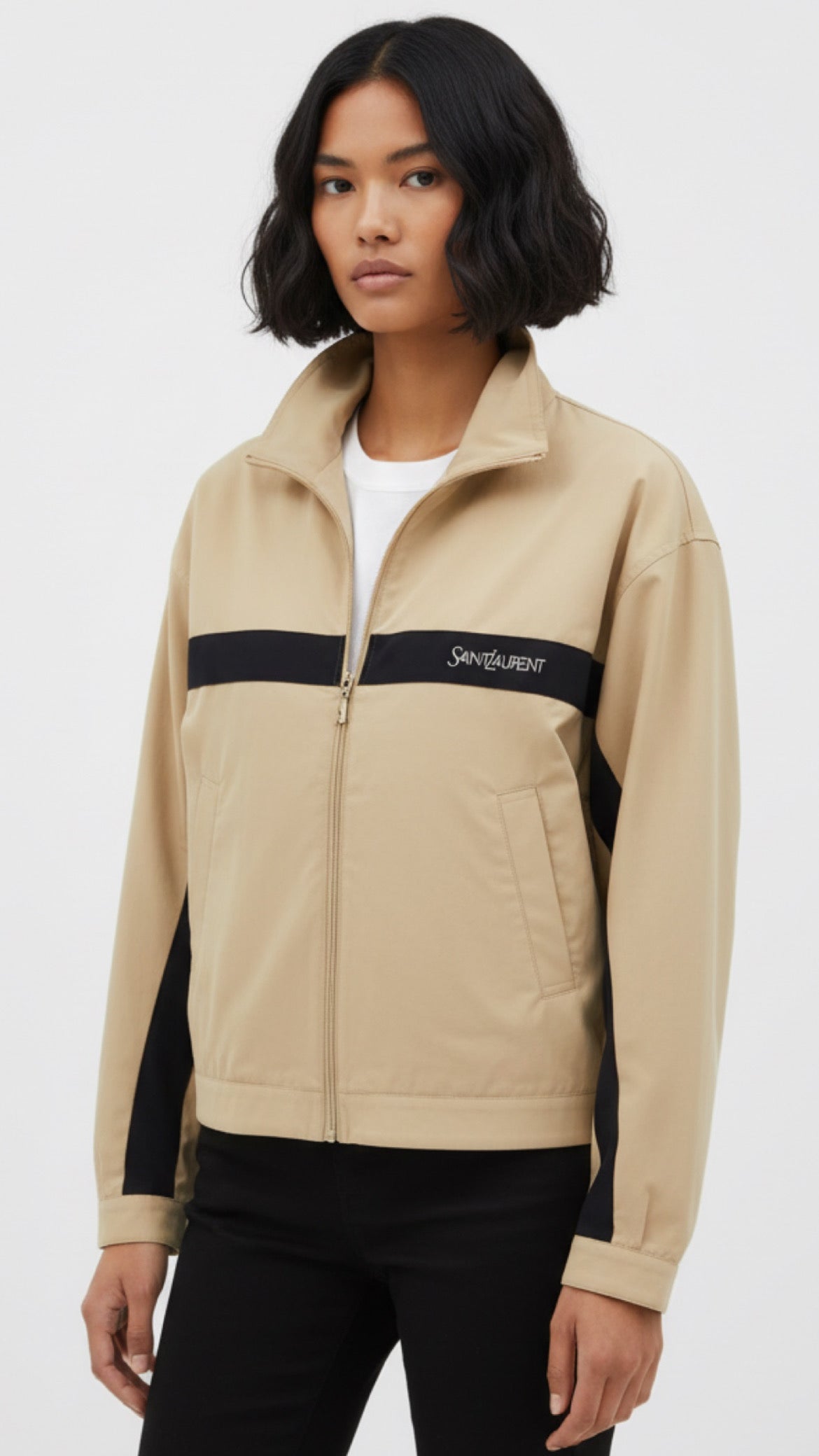Taupe Zip Up