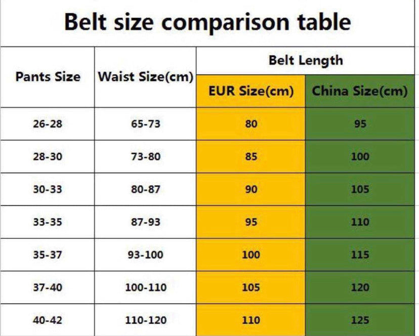 Leather belt in black or white