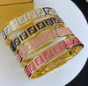 Gold bangle in 4 color options