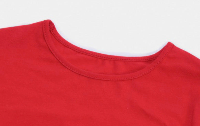 Body rojo manga larga
