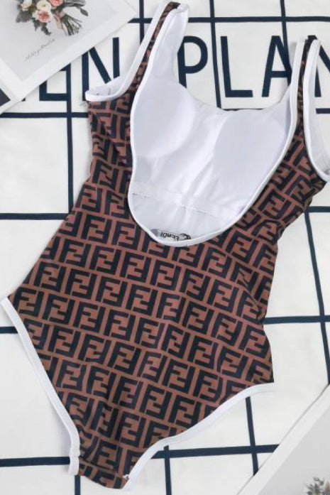 One piece Brown swimwear