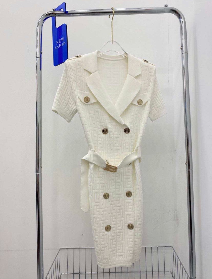 Black or White button up dress