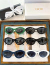 Oval sunglasses in multiple colors