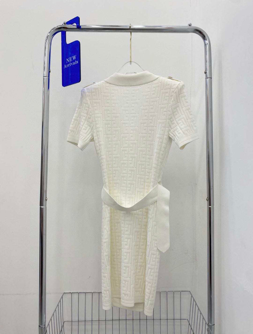 Black or White button up dress