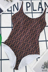 One piece Brown swimwear