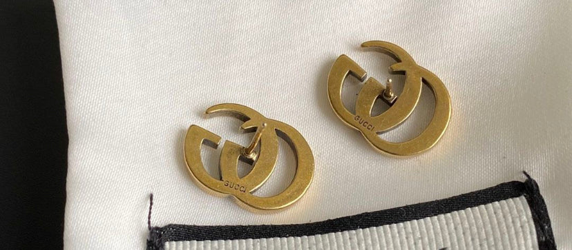Pendientes Medianos Oro Oscuro